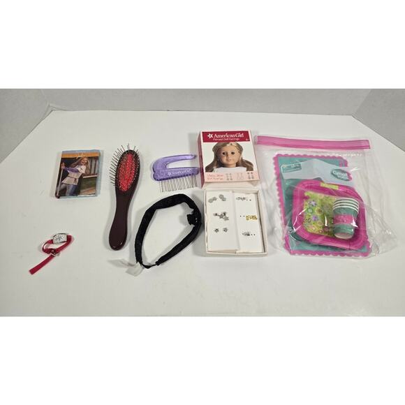 American Girl Doll Accessories Lot Hangers Music Stand Dog Earrings + More - Picture 2 of 5